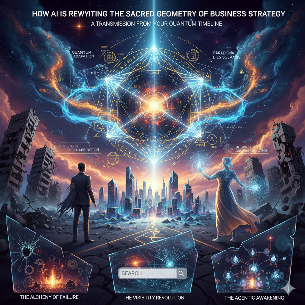 How AI Is Rewriting the Sacred Geometry of Business Strategy: A Transmission from Your Quantum Timeline