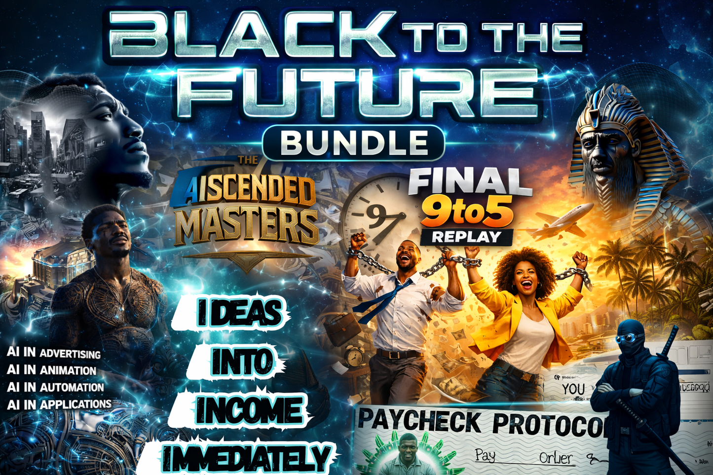 Black to the Future Bundle — AI Leverage, Income Systems & Exit Strategy